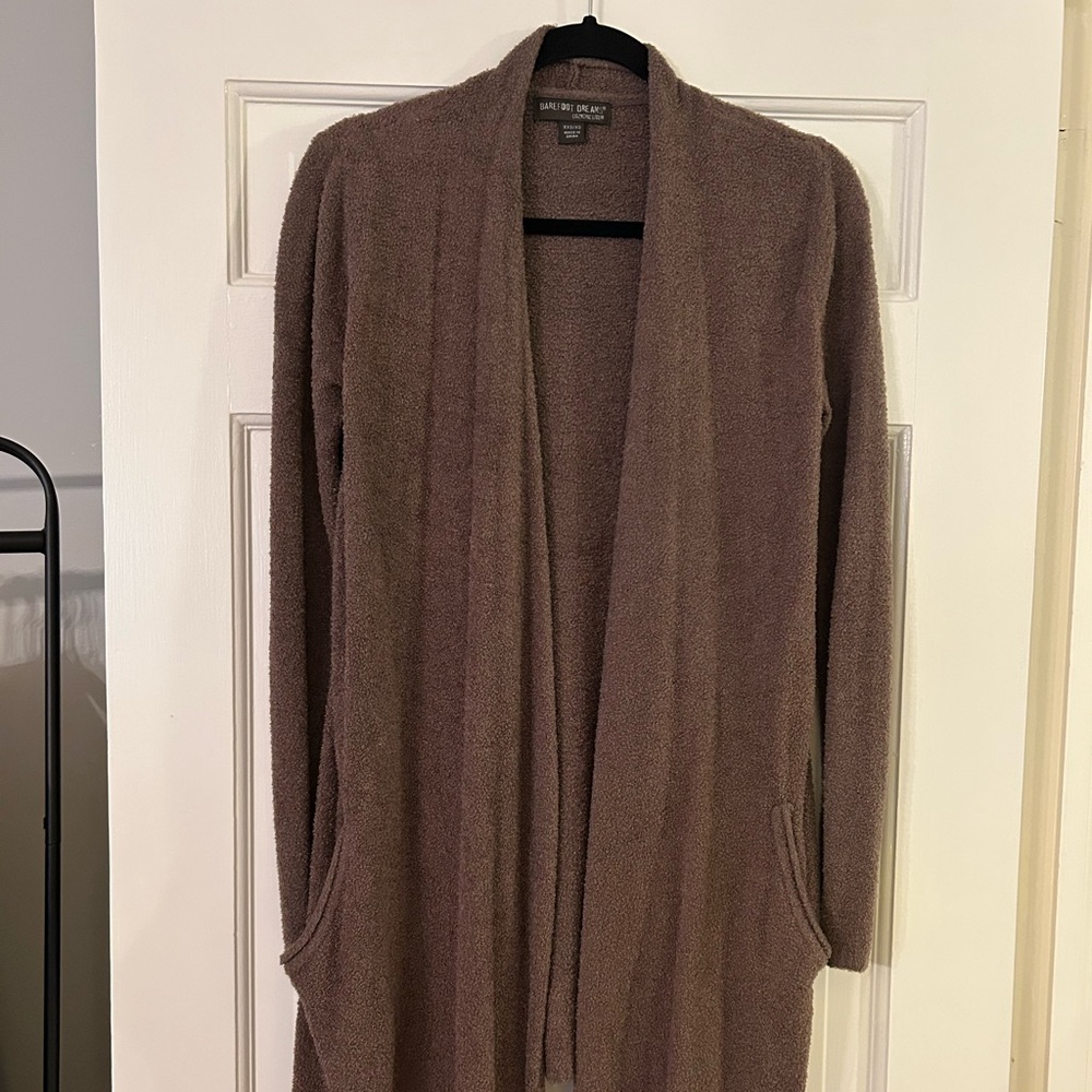 Barefoot Dreams CozyChic Lite Brown Cardigan